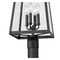 Z-Lite Rainer 4 Light Outdoor Post Mounted Fixture, 13.5in. W x 118.25in. H, Black 5015PHBR-5009P96-BK - alternate 7